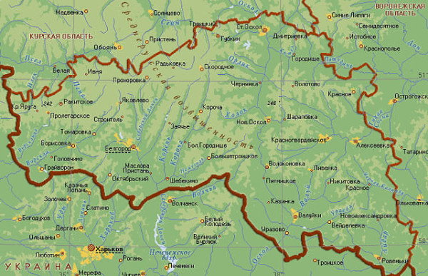 Белгородская область (карта)