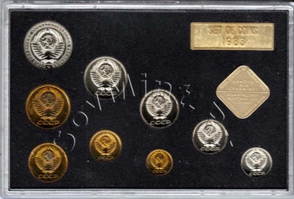 набор монет СССР 1983 года, аверс