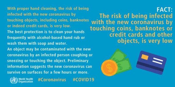 передается ли коронавирус через деньги?